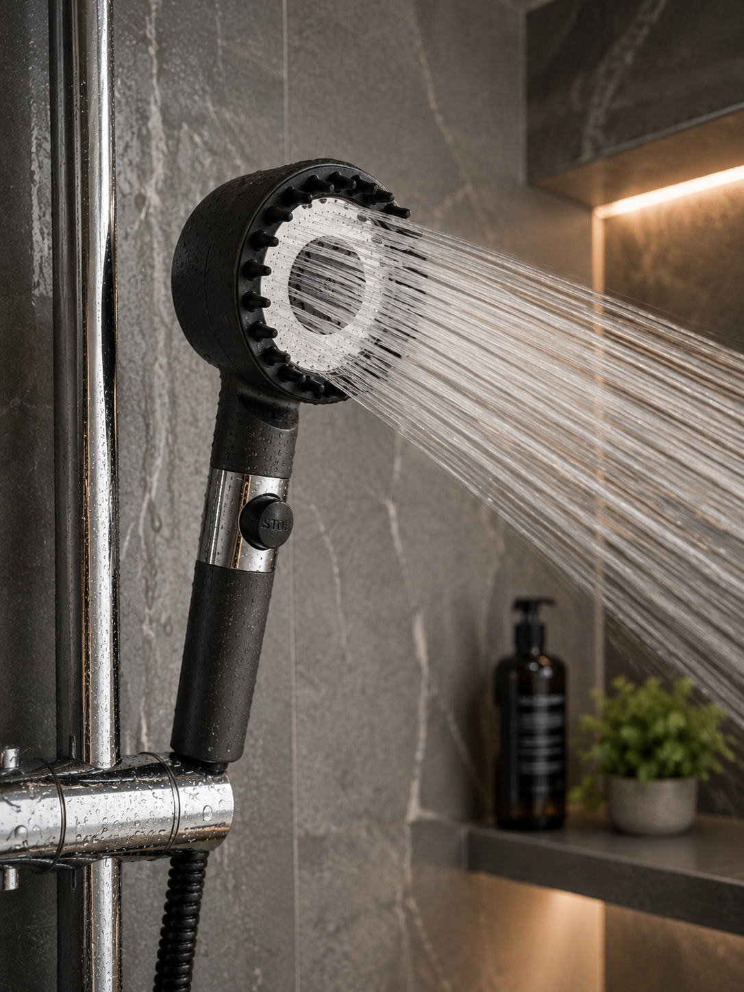 Pommeau de douche filtrant - Multiples bienfaits